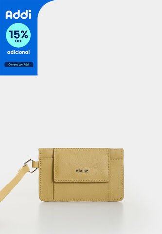 Portadocumentos Aventurina En Cuero Para Mujer Portadocumentos Aventurina En Cuero Para Mujer Verde Oliva VÉLEZ Vélez