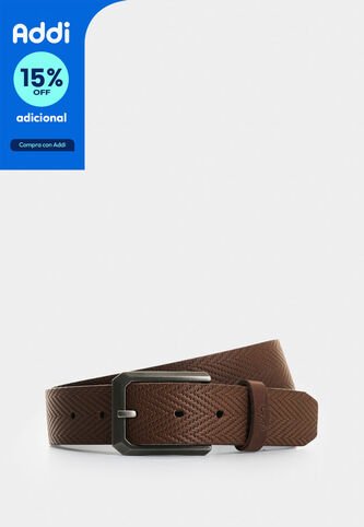 Cinturón Unifaz De Cuero Grabado Para Hombre Loa Cinturón Unifaz De Cuero Grabado Para Hombre Loa Cafe 42 VÉLEZ Vélez