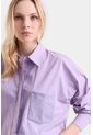 Camisa Iris En Tejido Plano Para Mujer Silueta Oversized Camisa Iris En Tejido Plano Para Mujer Silueta Oversized Lila XL Vélez de Vélez