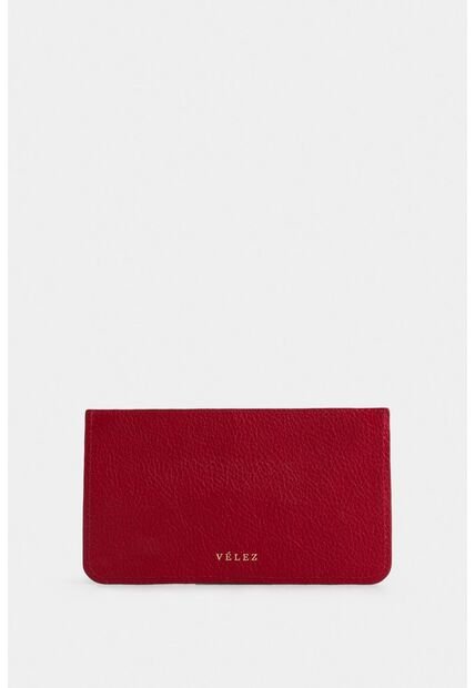 Porta Tarjetas Ava De Cuero Para Mujer Detalle Jacquard Porta Tarjetas Ava De Cuero Para Mujer Detalle Jacquard Rojo VÉLEZ