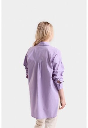 Camisa Iris En Tejido Plano Para Mujer Silueta Oversized Camisa Iris En Tejido Plano Para Mujer Silueta Oversized Lila XL Vélez