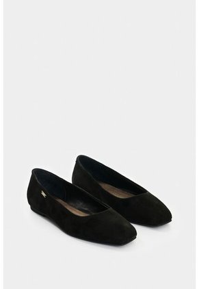 Baleta De Cuero Gamuzado Para Mujer Elia Baleta De Cuero Gamuzado Para Mujer Elia Negro 40 VÉLEZ