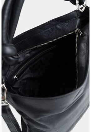 Shopping Alba De Cuero Para Mujer Detalle Anudado Shopping Alba De Cuero Para Mujer Detalle Anudado Negro VÉLEZ