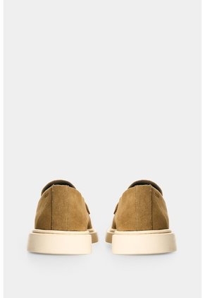 Mocasines En Cuero Gamuzado Para Hombre Carreto Mocasines En Cuero Gamuzado Para Hombre Carreto Tabaco 38 VÉLEZ