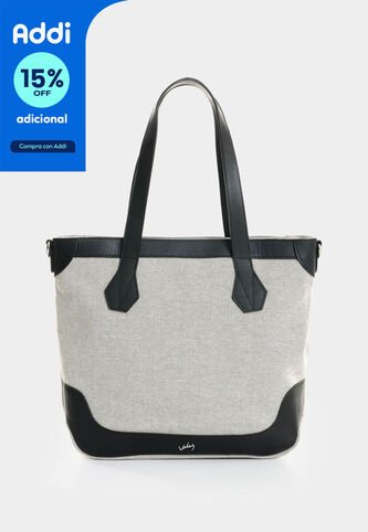 Shopping En Lona Y Cuero Para Mujer Aurelia Shopping En Lona Y Cuero Para Mujer Aurelia Arena VÉLEZ Vélez