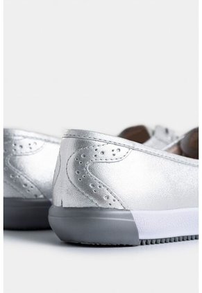 Tenis Planos Atenas De Cuero Para Mujer Casual Tenis Planos Atenas De Cuero Para Mujer Casual Plata 39 Vélez