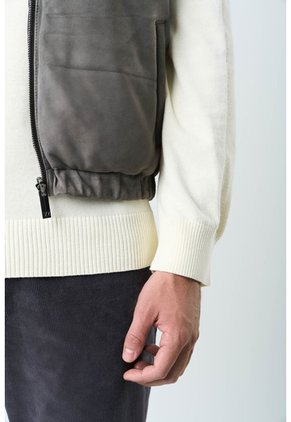Chaleco Sika De Cuero Para Hombre Doble Faz Chaleco Sika De Cuero Para Hombre Doble Faz Gris M VÉLEZ