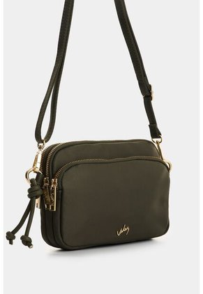 Manos Libres En Lona Y Cuero Para Mujer Tabata Manos Libres En Lona Y Cuero Para Mujer Tabata Verde Oliva VÉLEZ