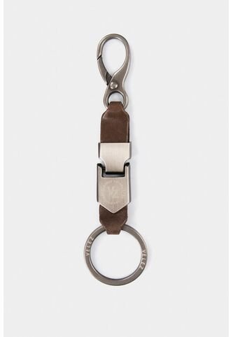 Llavero De Cuero Mosquetón Llavero De Cuero Mosquetón Cafe VÉLEZ Vélez