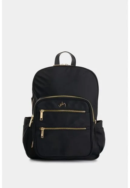 Morral Broni De Lona Para Mujer Versátil Morral Broni De Lona Para Mujer Versátil Negro VÉLEZ