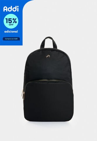 Morral En Lona Para Mujer Sienna Morral En Lona Para Mujer Sienna Negro VÉLEZ Vélez