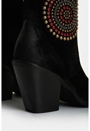 Botines Alden De Cuero Gamuzado Para Mujer Apliques Botines Alden De Cuero Gamuzado Para Mujer Apliques Negro 37 VÉLEZ