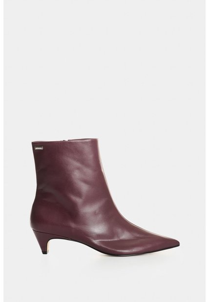 Botines De Cuero Para Mujer Lyra Botines De Cuero Para Mujer Lyra Vinotinto 41 VÉLEZ