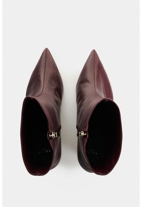 Botines De Cuero Para Mujer Lyra Botines De Cuero Para Mujer Lyra Vinotinto 41 VÉLEZ