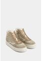 Tenis Tipo Bota Magena De Cuero Para Mujer Acabado Vintage Tenis Tipo Bota Magena De Cuero Para Mujer Acabado Vintage Arena 34 VÉLEZ de Vélez