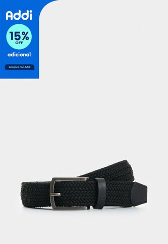 Cinturón Trenzado De Cuero Para Hombre Tyvi 2.0 Cinturón Trenzado De Cuero Para Hombre Tyvi 2.0 Negro 32 VÉLEZ Vélez