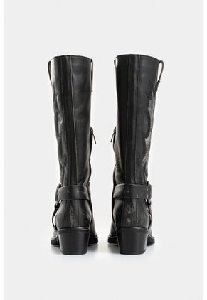 Botas Venus De Cuero Para Mujer Silueta Biker Botas Venus De Cuero Para Mujer Silueta Biker Negro 41 VÉLEZ