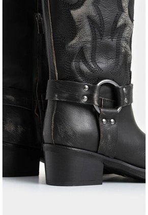 Botas Venus De Cuero Para Mujer Silueta Biker Botas Venus De Cuero Para Mujer Silueta Biker Negro 41 VÉLEZ