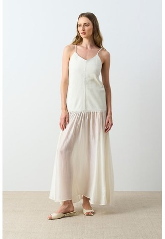Vestido Maxi Para Mujer Pearl Vestido Maxi Para Mujer Pearl Blanco 10 VÉLEZ Vélez