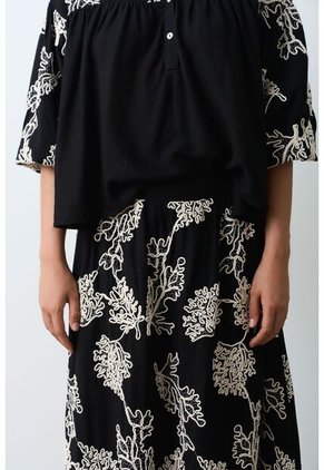 Falda Maxi Con Recogidos Para Mujer Bruma Falda Maxi Con Recogidos Para Mujer Bruma Negro 14 VÉLEZ