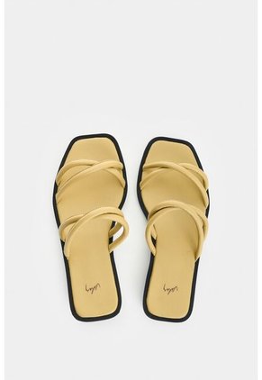 Sandalia Plana En Cuero Para Mujer Miski Sandalia Plana En Cuero Para Mujer Miski Verde Oliva 34 VÉLEZ