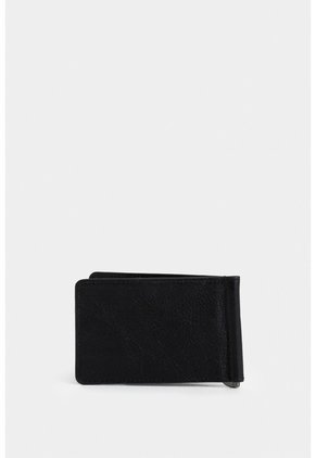 Porta Billetes Spello De Cuero Para Hombre Gancho Metálico Porta Billetes Spello De Cuero Para Hombre Gancho Metálico Negro VÉLEZ