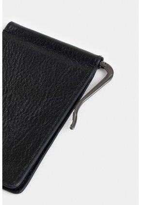 Porta Billetes Spello De Cuero Para Hombre Gancho Metálico Porta Billetes Spello De Cuero Para Hombre Gancho Metálico Negro VÉLEZ