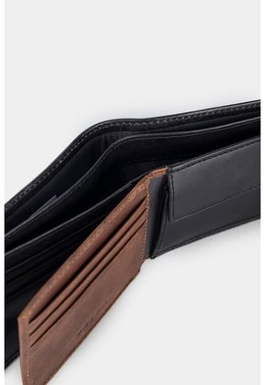 Billetera Salvaje De Cuero Para Hombre Monedero Interno Billetera Salvaje De Cuero Para Hombre Monedero Interno Negro VÉLEZ