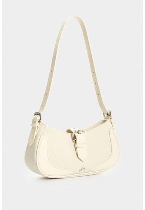 Bowling En Lona Y Cuero Para Mujer Nácar Bowling En Lona Y Cuero Para Mujer Nácar Blanco VÉLEZ