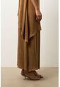 Vestido Loa Maxi Con Efecto Satinado Para Mujer Vestido Loa Maxi Con Efecto Satinado Para Mujer Miel 12 VÉLEZ de Vélez