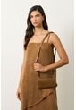 Vestido Loa Maxi Con Efecto Satinado Para Mujer Vestido Loa Maxi Con Efecto Satinado Para Mujer Miel 12 VÉLEZ de Vélez