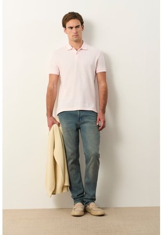 Polo Manga Corta Essential Para Hombre Textura Polo Manga Corta Essential Para Hombre Textura Natural XL VÉLEZ Vélez