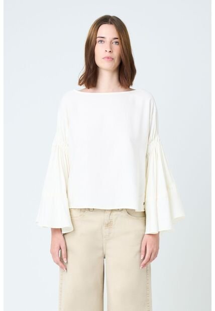 Camisa Herencia Para Mujer Manga Bolero Camisa Herencia Para Mujer Manga Bolero Blanco M VÉLEZ