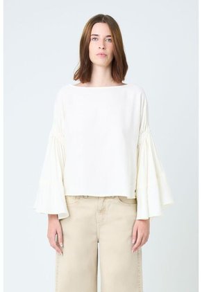 Camisa Herencia Para Mujer Manga Bolero Camisa Herencia Para Mujer Manga Bolero Blanco M VÉLEZ