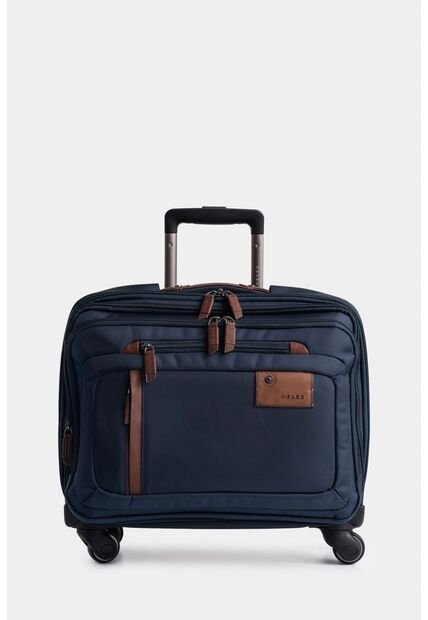 Maleta Ejecutiva Lona Por Cuero 16 Pulgadas Living Azul Oscuro Maleta Ejecutiva Lona Por Cuero 16