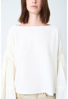 Camisa Herencia Para Mujer Manga Bolero Camisa Herencia Para Mujer Manga Bolero Blanco M VÉLEZ