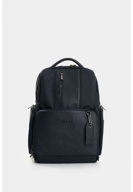 Morral Security De Lona Para Hombre Detalles En Cuero Morral Security De Lona Para Hombre Detalles En Cuero Azul Oscuro VÉLEZ