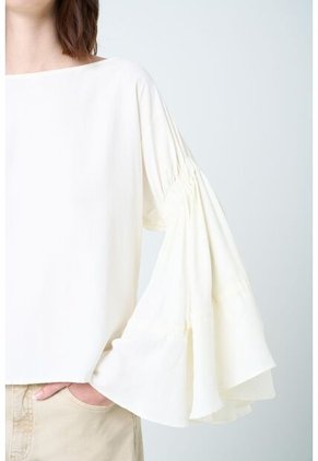 Camisa Herencia Para Mujer Manga Bolero Camisa Herencia Para Mujer Manga Bolero Blanco M VÉLEZ