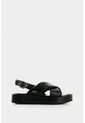 Sandalia Plataforma De Cuero Para Mujer Caltha Sandalia Plataforma De Cuero Para Mujer Caltha Negro 36 VÉLEZ de Vélez