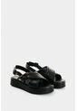 Sandalia Plataforma De Cuero Para Mujer Caltha Sandalia Plataforma De Cuero Para Mujer Caltha Negro 36 VÉLEZ de Vélez