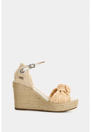 Sandalias Plataforma Amatista De Fibra Natural Para Mujer Con Capellada En Yute Sandalias Plataforma Amatista De Fibra Natural Para Mujer Con Capellada En Yute Blanco 39 VÉLEZ