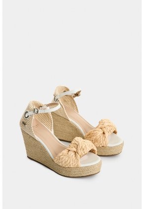 Sandalias Plataforma Amatista De Fibra Natural Para Mujer Con Capellada En Yute Sandalias Plataforma Amatista De Fibra Natural Para Mujer Con Capellada En Yute Blanco 39 VÉLEZ