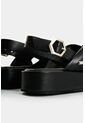 Sandalia Plataforma De Cuero Para Mujer Caltha Sandalia Plataforma De Cuero Para Mujer Caltha Negro 36 VÉLEZ de Vélez