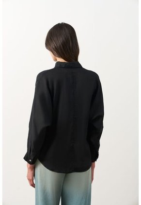 Camisa Peonia Para Mujer Manga Murciélago Camisa Peonia Para Mujer Manga Murciélago Negro L VÉLEZ