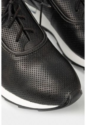 Zapatos Cordón De Cuero Para Mujer Suela Deportiva Zapatos Cordón De Cuero Para Mujer Suela Deportiva Negro 39 VÉLEZ