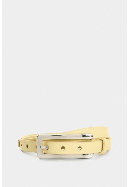 Cinturón Unifaz Orión De Cuero Para Mujer Abombado Cinturón Unifaz Orión De Cuero Para Mujer Abombado Amarillo S VÉLEZ