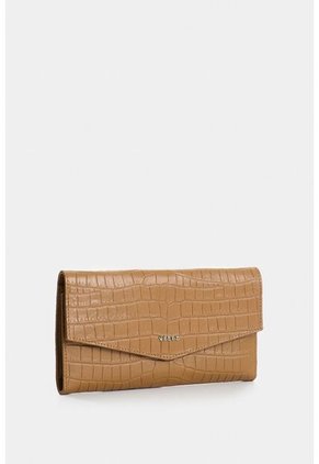 Billetera Porta Chequera De Cuero Para Mujer Selene Billetera Porta Chequera De Cuero Para Mujer Selene Miel VÉLEZ