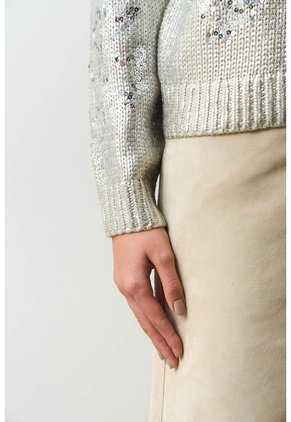 Sweater Tejido De Cuello Alto Para Mujer Nacarina Sweater Tejido De Cuello Alto Para Mujer Nacarina Gris XL VÉLEZ