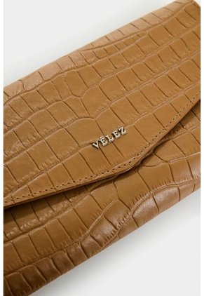 Billetera Porta Chequera De Cuero Para Mujer Selene Billetera Porta Chequera De Cuero Para Mujer Selene Miel VÉLEZ