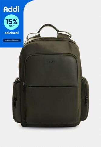 Tula Morral Caval De Lona Y Cuero Para Hombre Confort Tula Morral Caval De Lona Y Cuero Para Hombre Confort Verde Oliva VÉLEZ Vélez